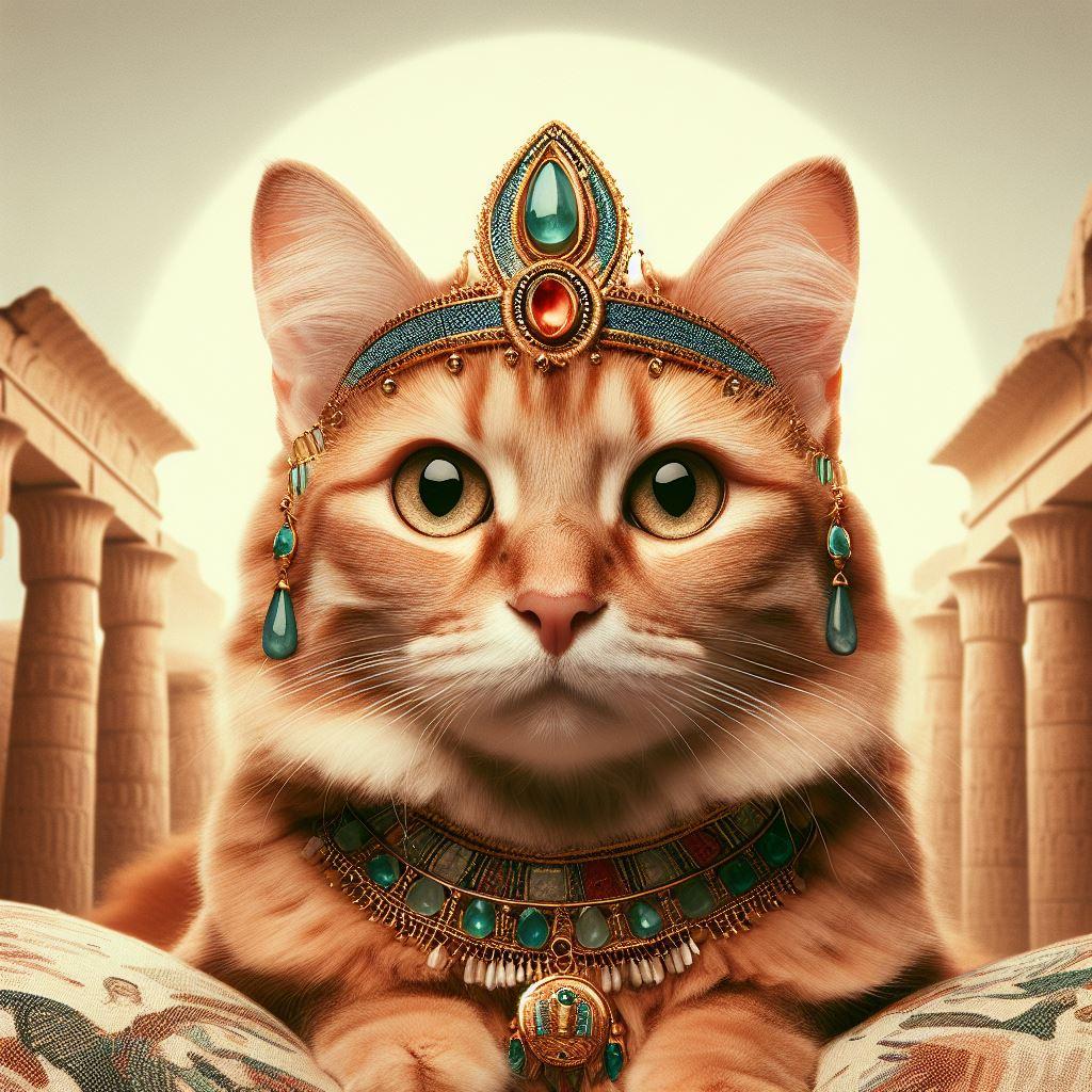 エジプトの女王猫