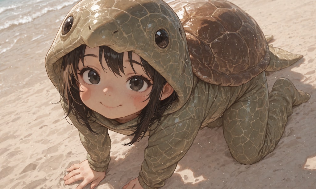 ウミガメのきぐるみ