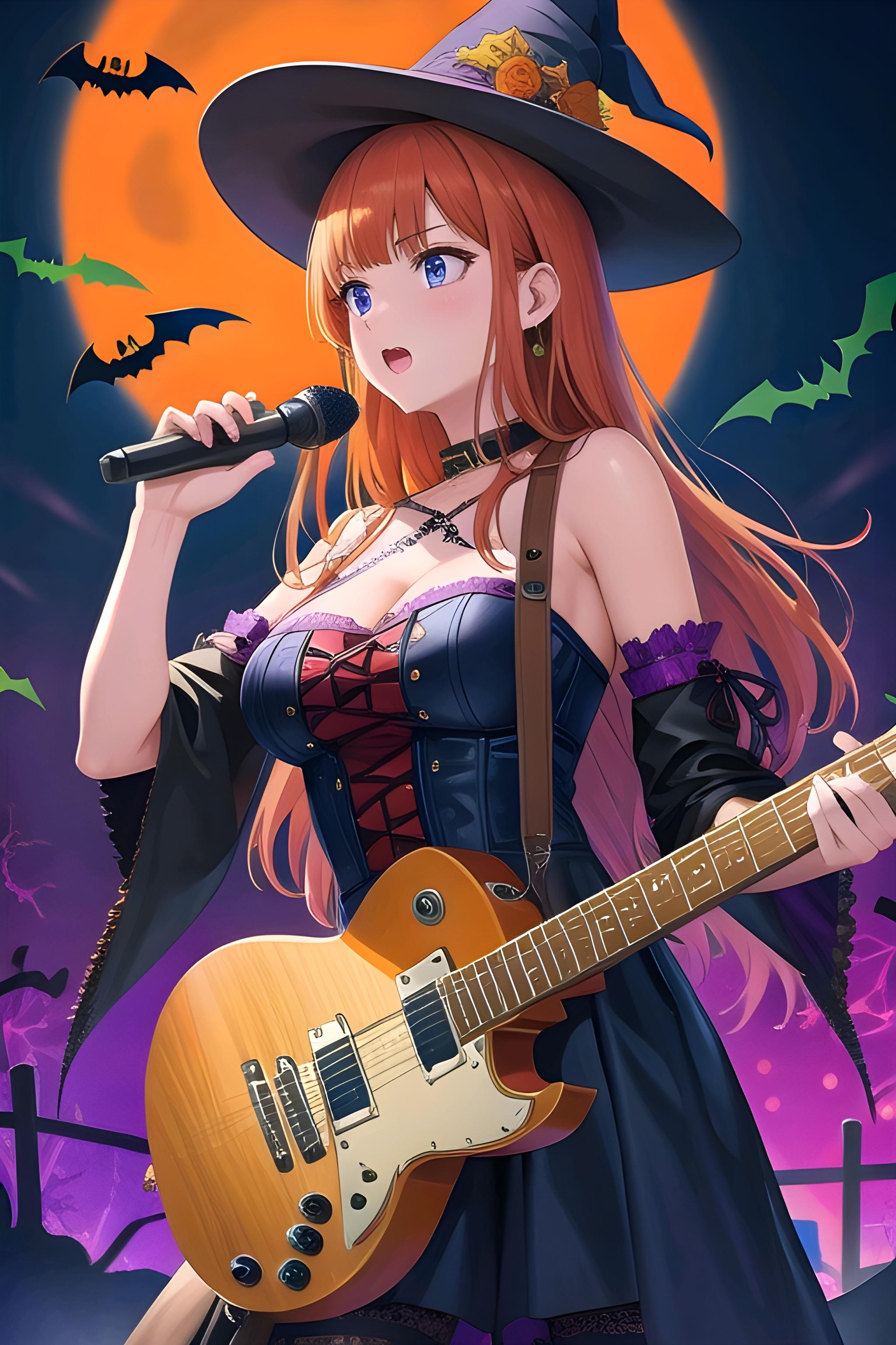 ハロウィンの夜に一人でライブ