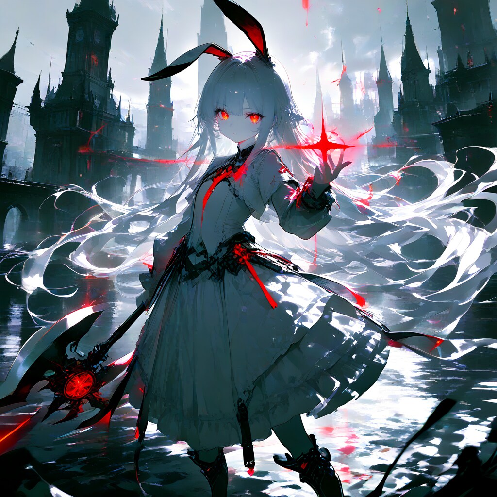 Red in the Stillness / 静寂に宿る赤 | の人気AIイラスト・グラビア