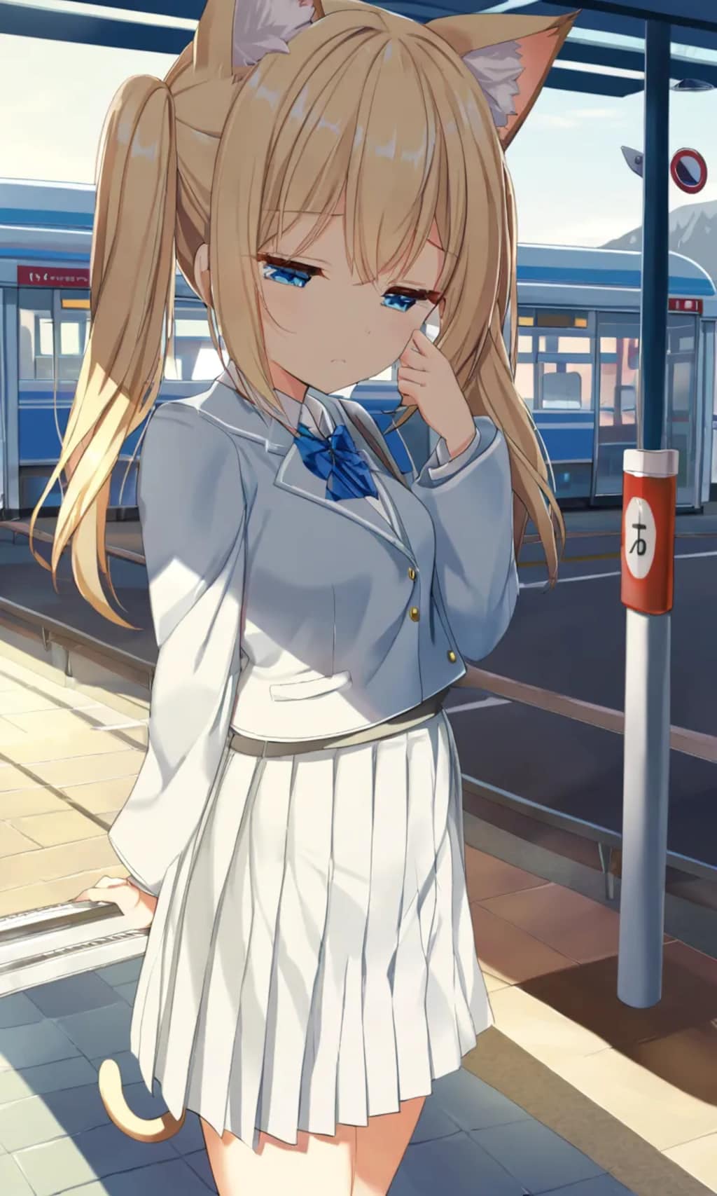 こるり「眠いよう」まや「今日から学校か」