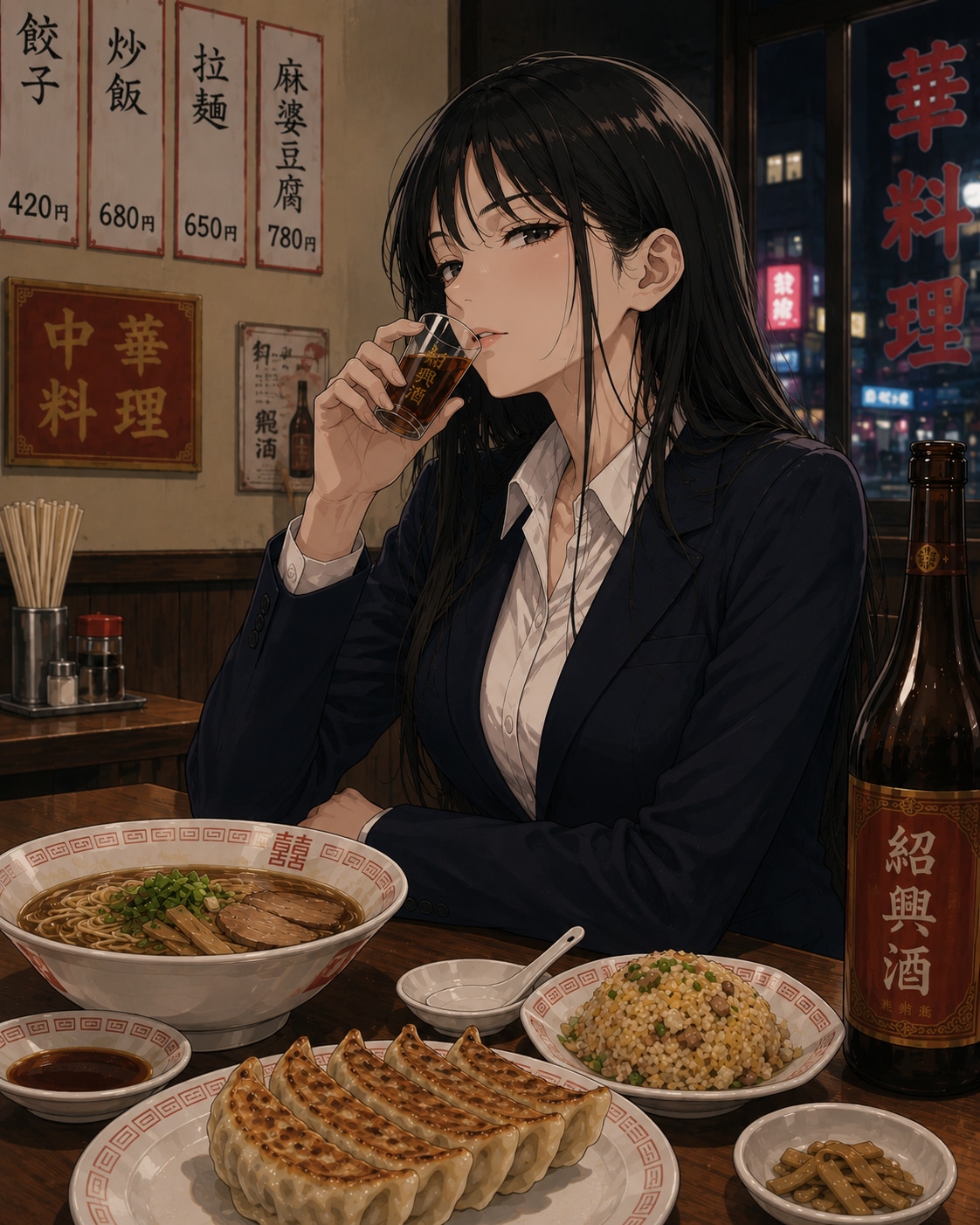ここのジャンボ餃子イケるよ | の人気AIイラスト・グラビア
