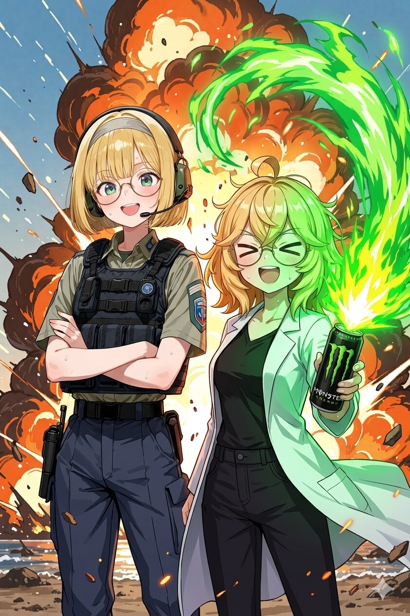 力の爆発と知の爆発 | の人気AIイラスト・グラビア