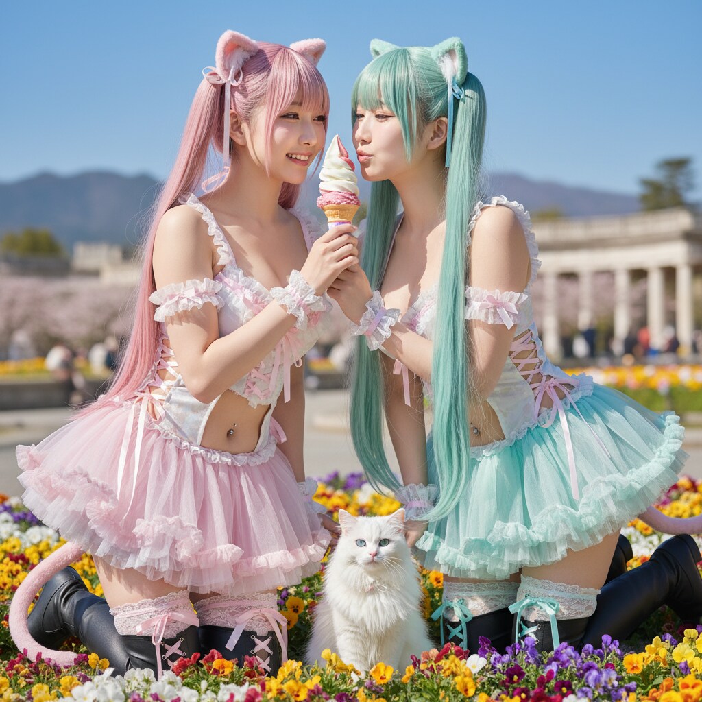 ももツイにゃん。青ツイにゃん