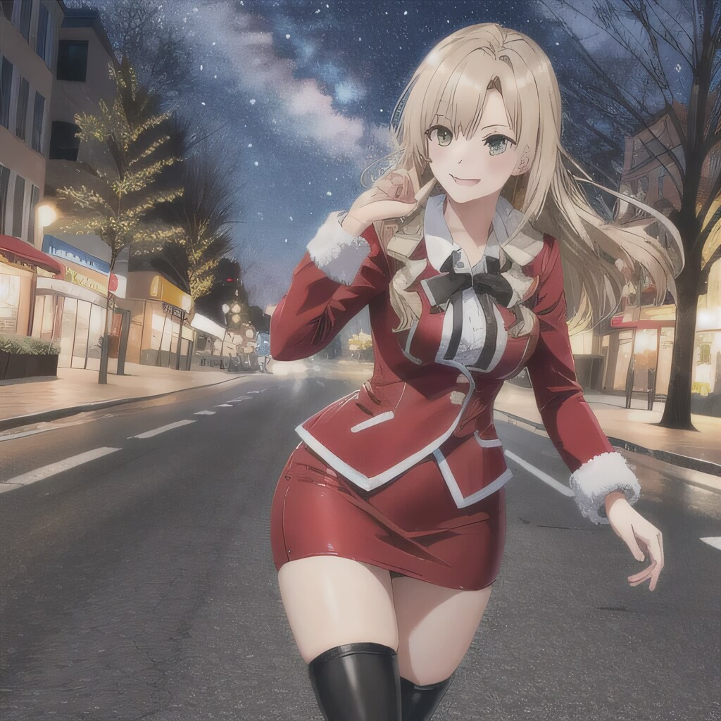 金髪ロングでブレザーの少女６ | の人気AIイラスト・グラビア