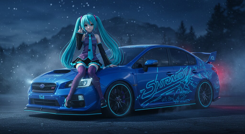 初音ミクとWRXS4