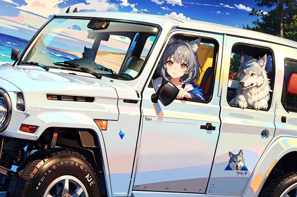 【HowTo】低解像度雑コラi2i（夏の湘南ドライブ）
