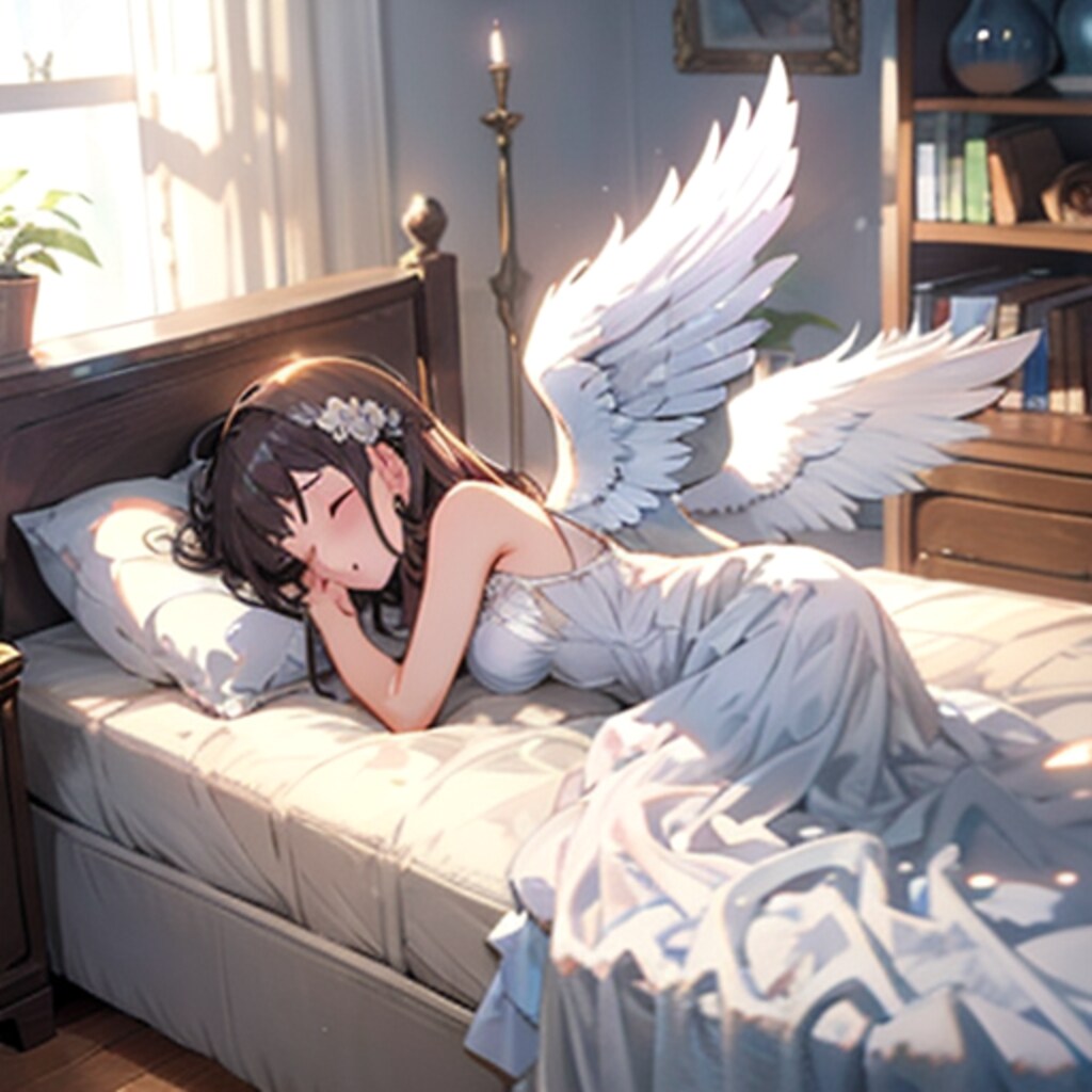 ベッドの上の天使250704