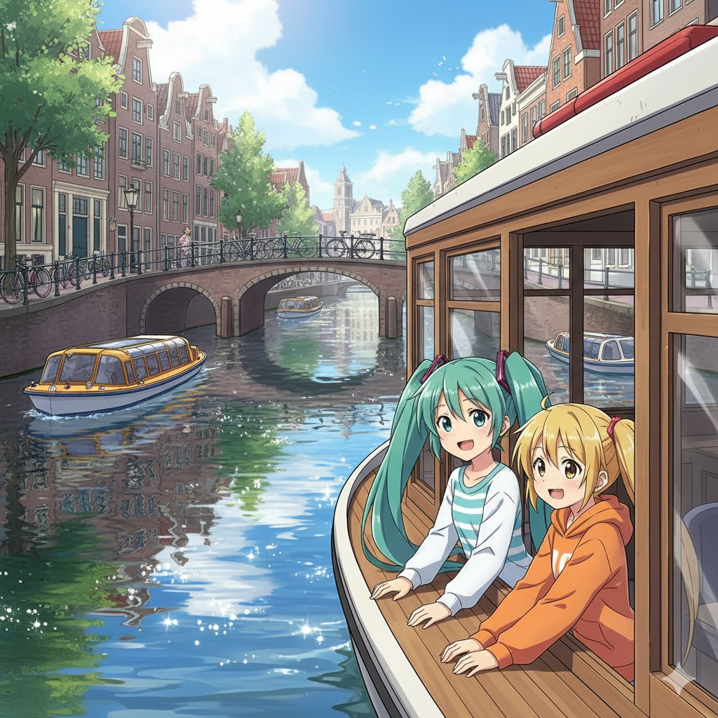 ミクさんリンさん オランダ旅行に来ました