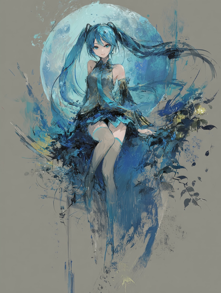 青い世界 | の人気AIイラスト・グラビア