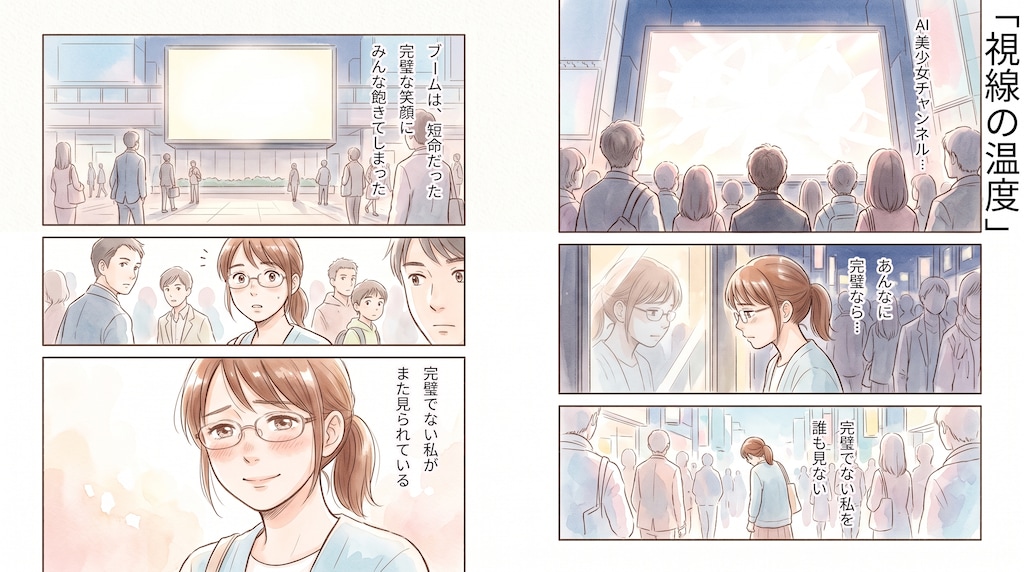 視線の温度　★AI併用作品★