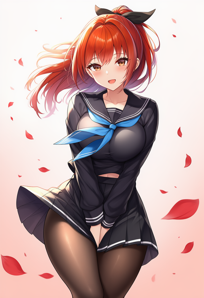 セーラー服の千尋ちゃん | の人気AIイラスト・グラビア