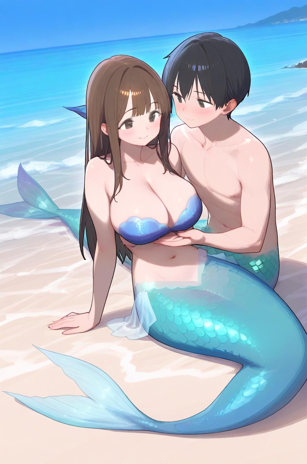 ラブラブカップルな人魚たち