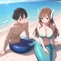 ラブラブカップルな人魚たち 3枚目