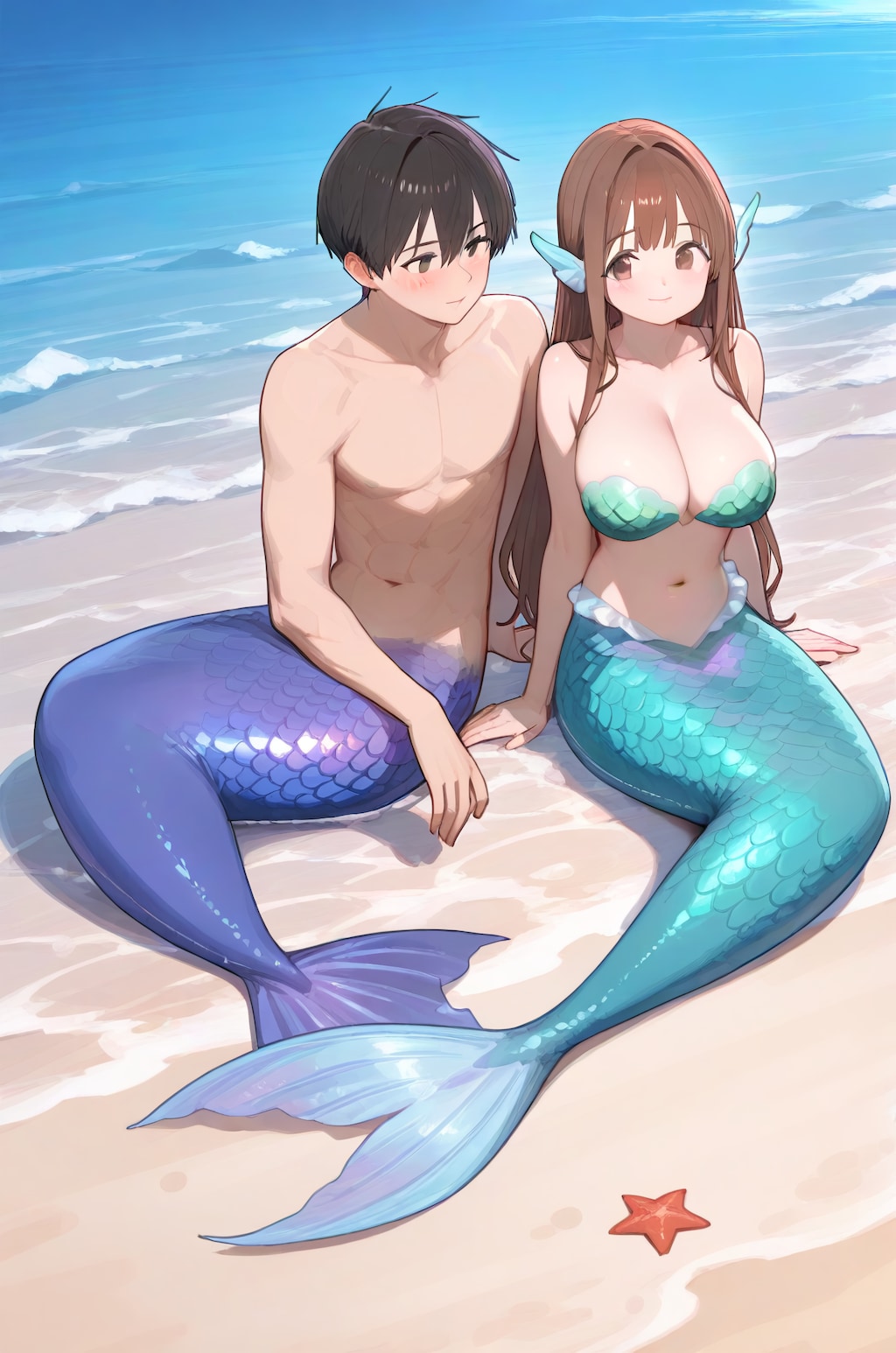 ラブラブカップルな人魚たち