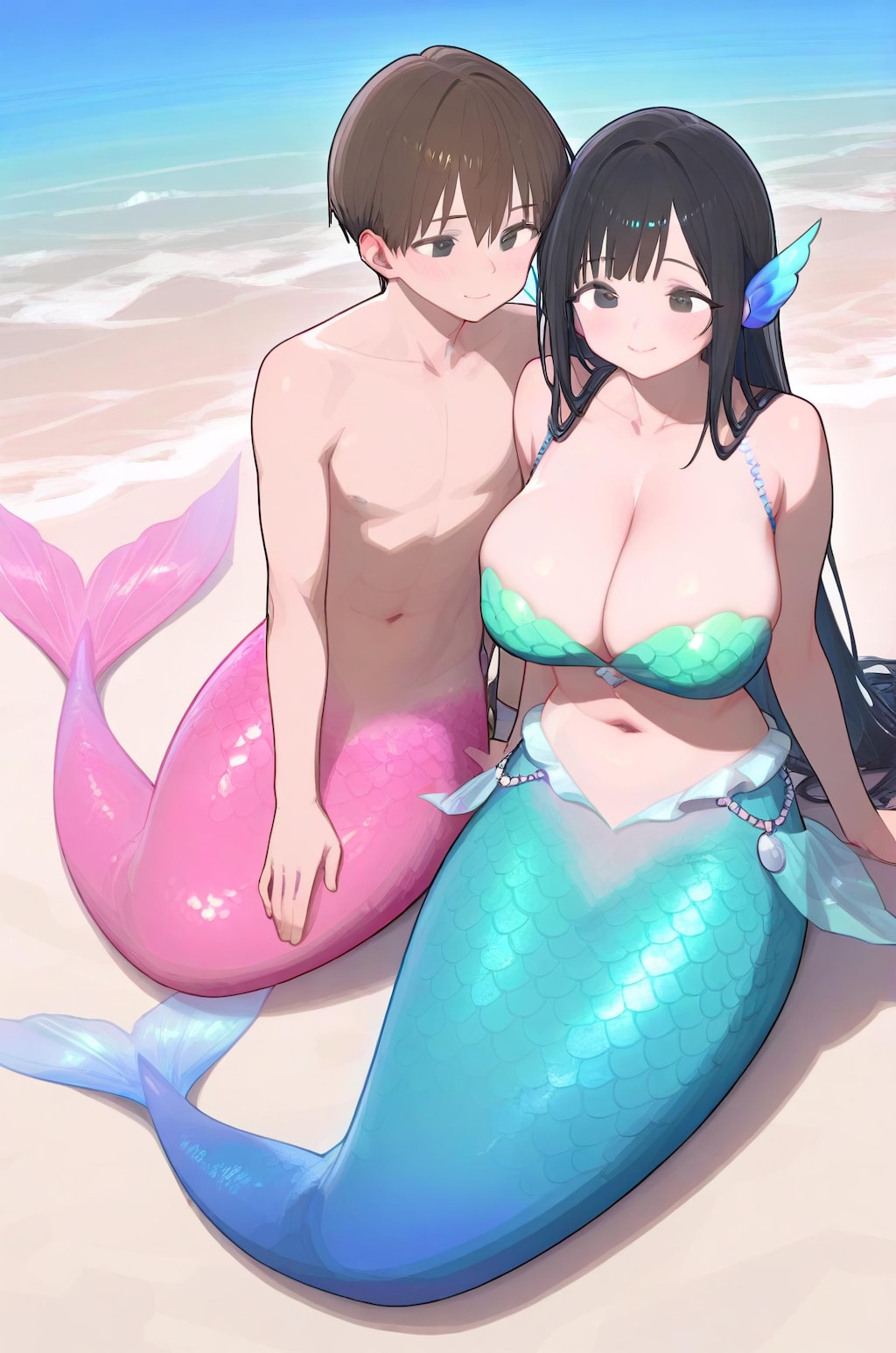 ラブラブカップルな人魚たち