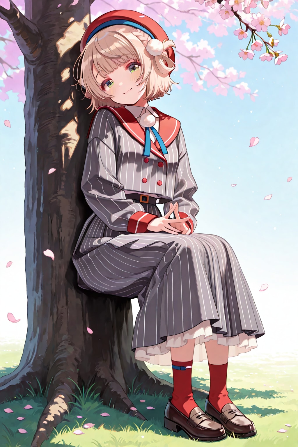 Why is she leaning like that? | の人気AIイラスト・グラビア
