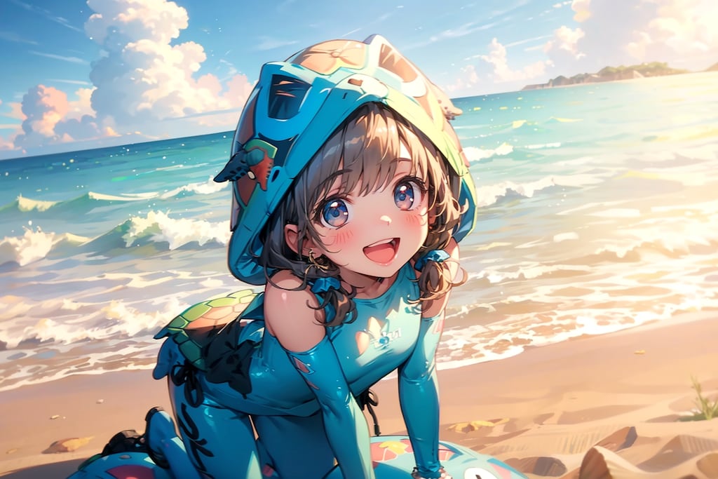 ウミガメのきぐるみ（モデル: TOPAZ）