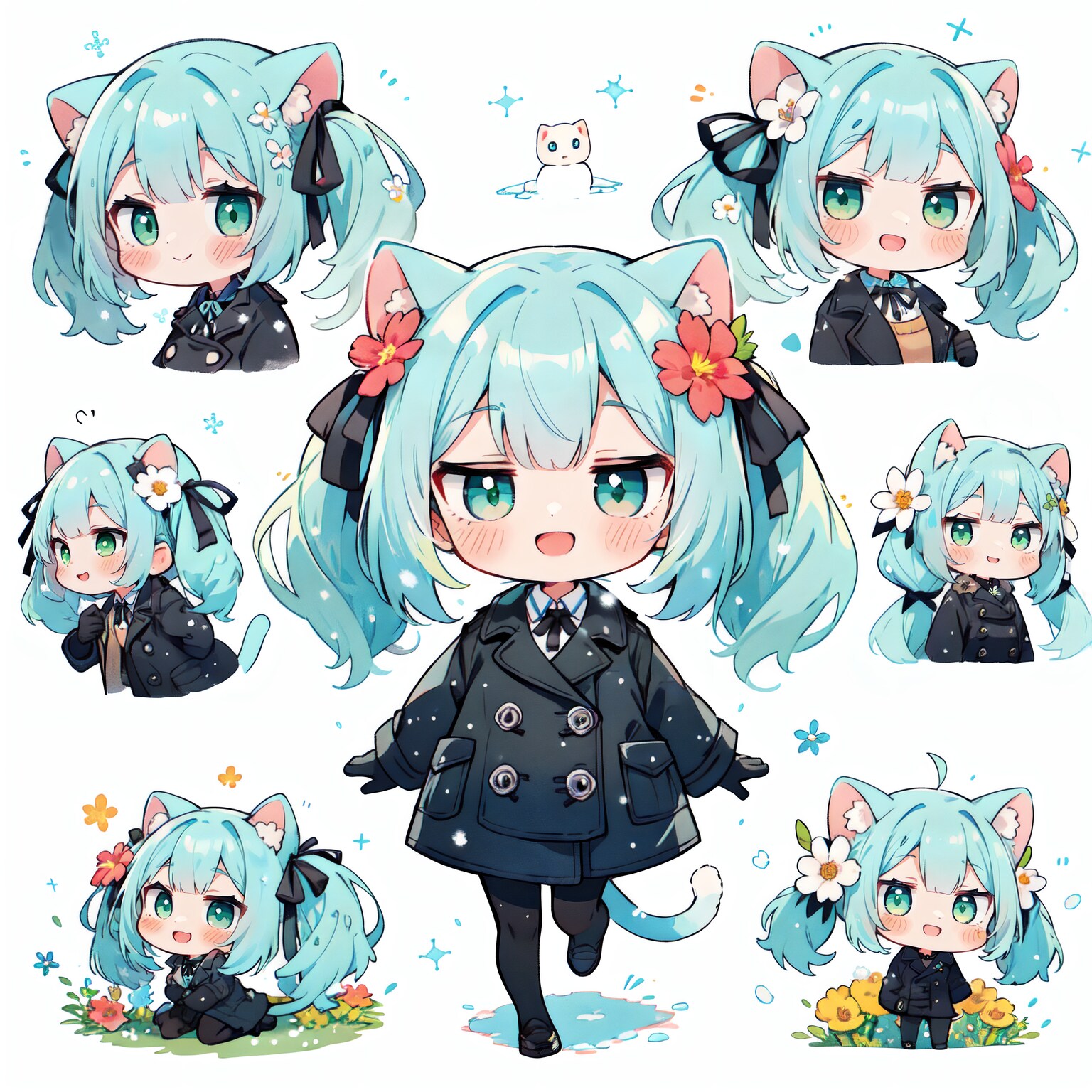 猫耳ツインテちゃん