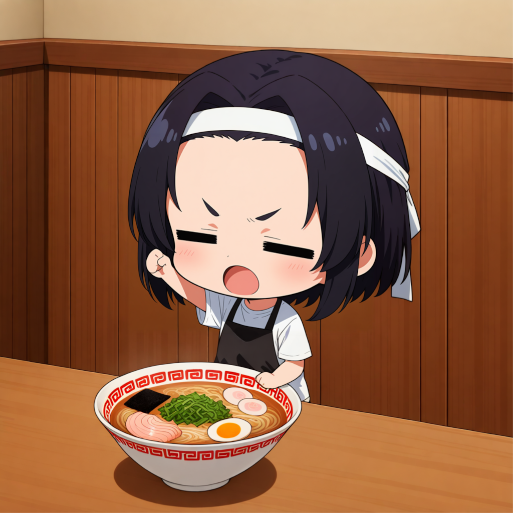 ラーメンお待ち～