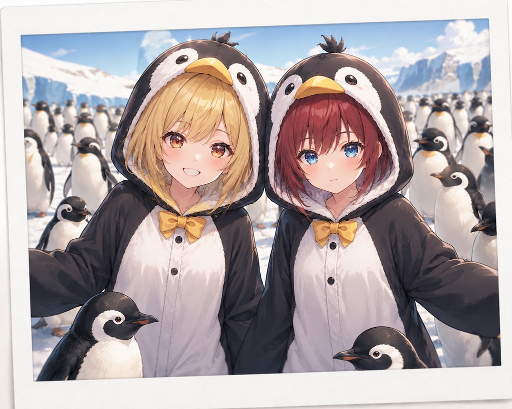 ペンギンと夏祭り？