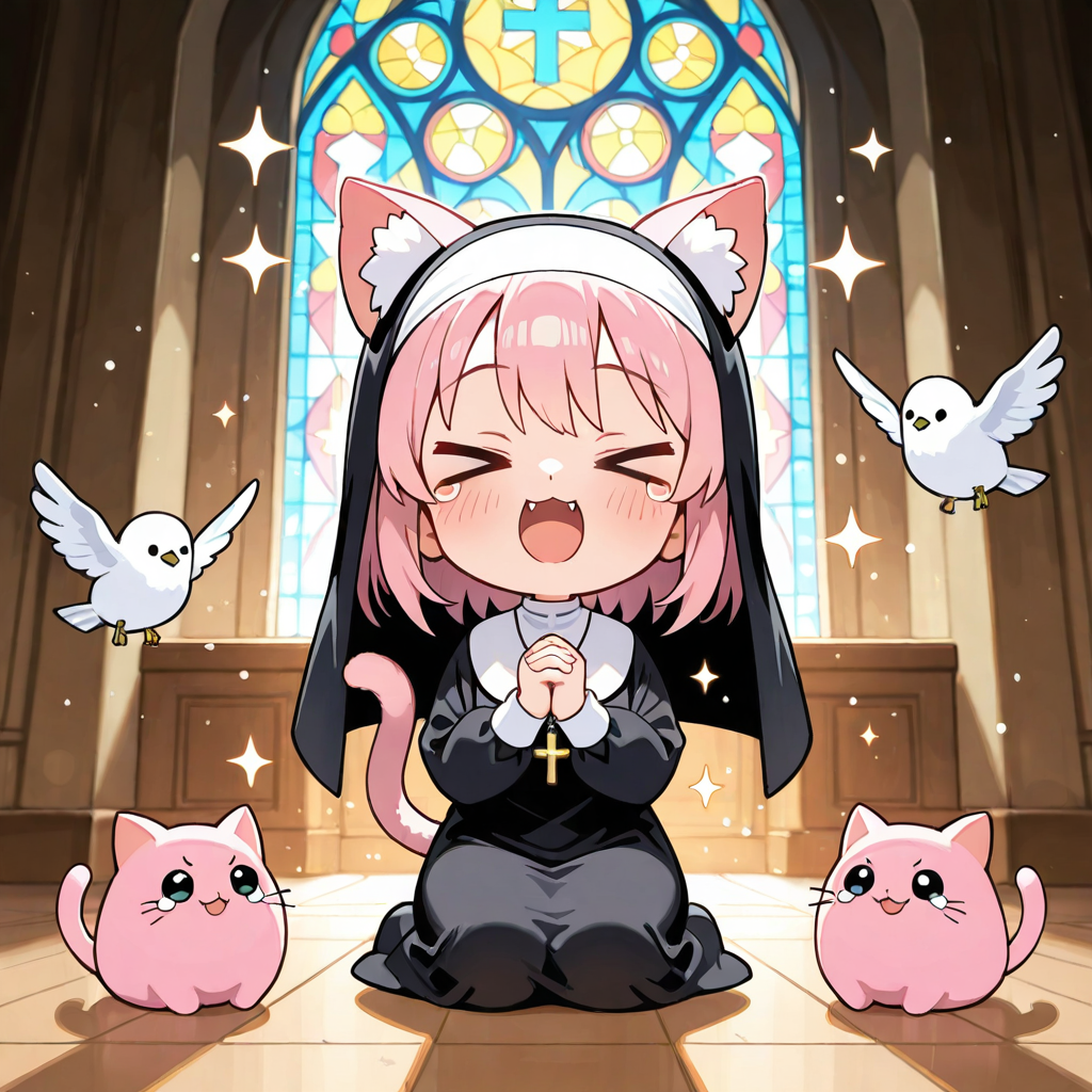 おさかにゃダッシュを懺悔するねこちゃん。