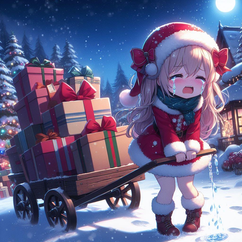 トナカイとケンカしたサンタちゃん