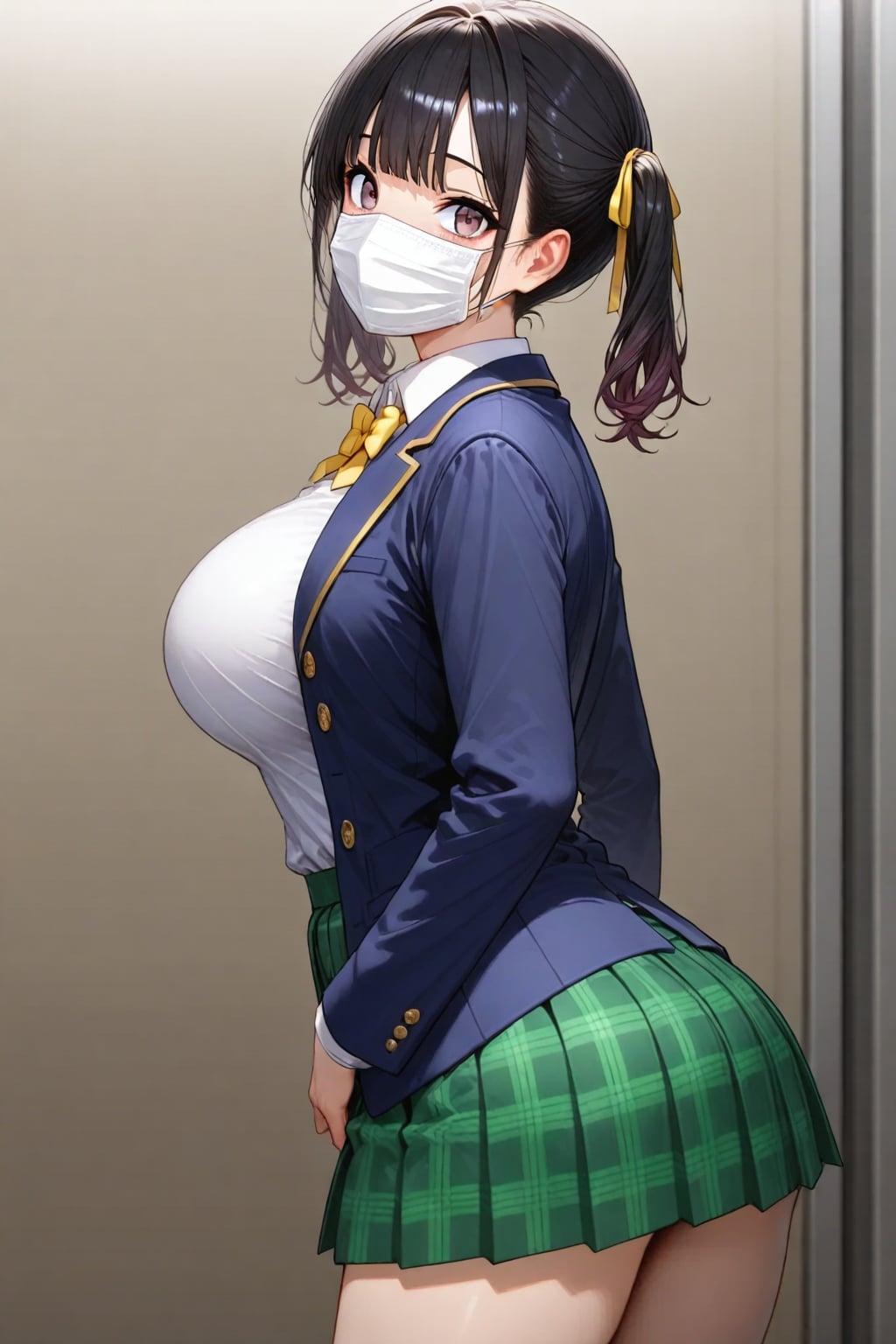 マスク付けてるツインテールちゃん