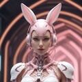 pink bunny cosmic armor girl sci-fi mode 兎耳武装機動隊 12枚目