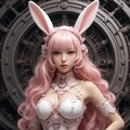 pink bunny cosmic armor girl sci-fi mode 兎耳武装機動隊 8枚目
