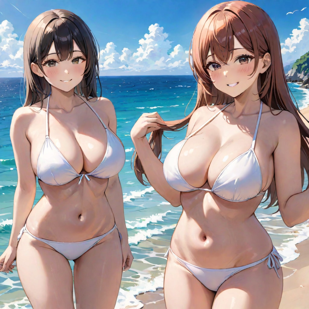 2人ビキニ