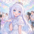 白髪青目姫コス 6枚目