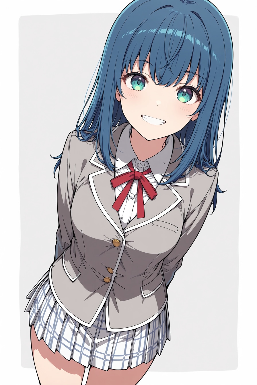 青髪ロング2 | の人気AIイラスト・グラビア