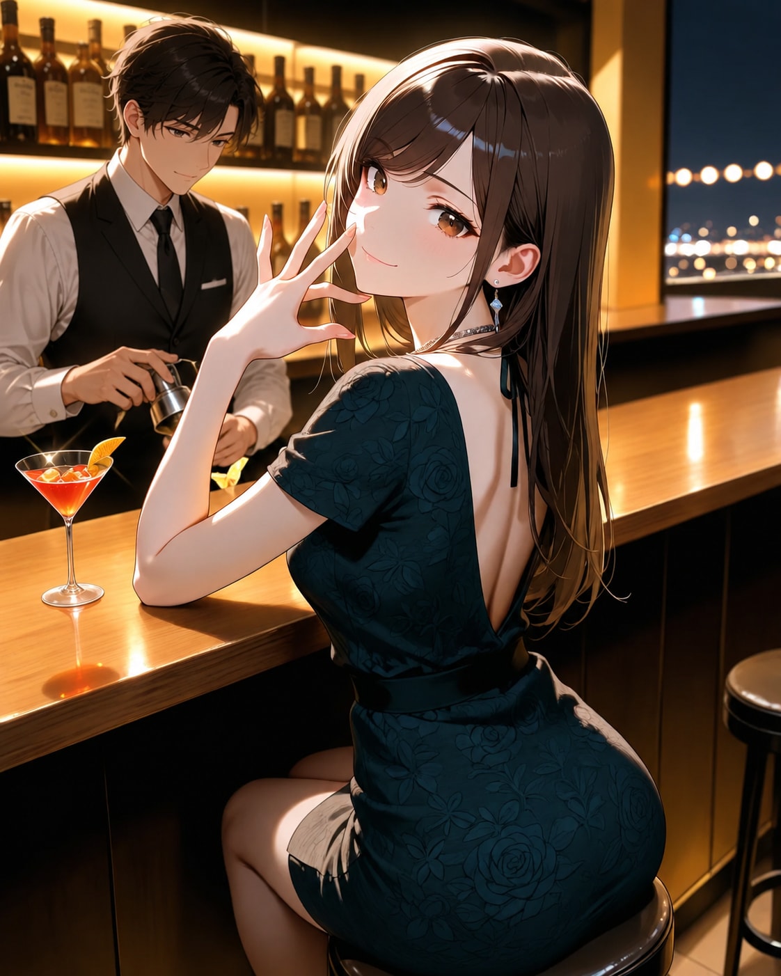 振り向きショット