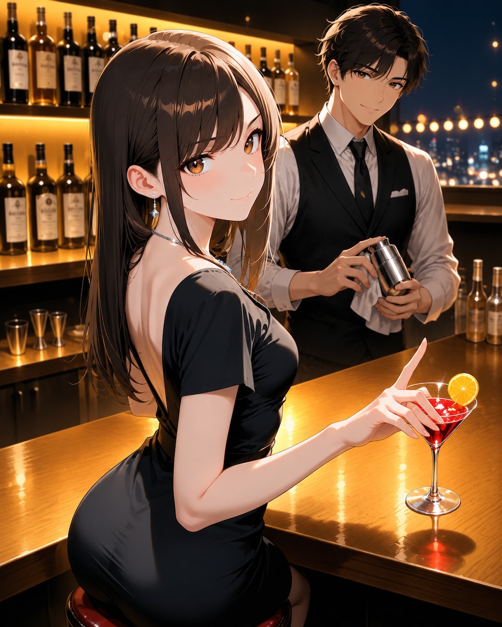 振り向きショット