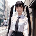 ツインテール女の子2(修正) 2枚目