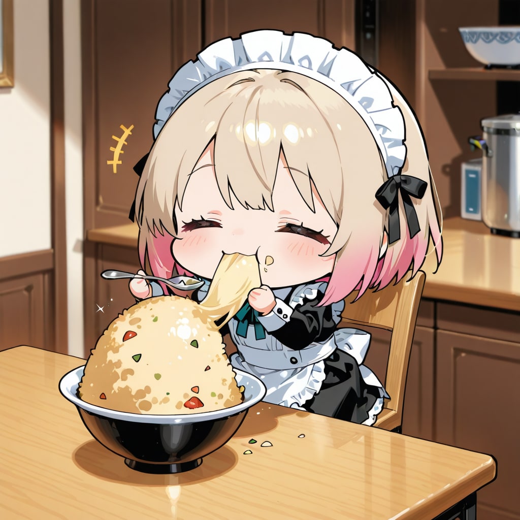 PHOENIXのチャーハンを食べる