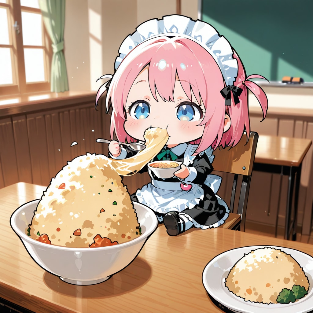 PHOENIXのチャーハンを食べる