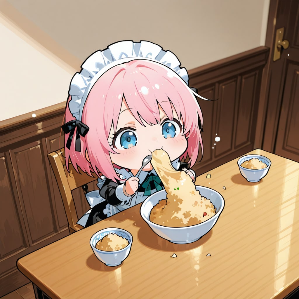 PHOENIXのチャーハンを食べる