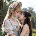 姉妹キス 2枚目