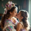 姉妹キス 3枚目