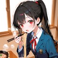 ラーメン食べてるところ好きなことに気がついた幼馴染にバレたJK 3枚目