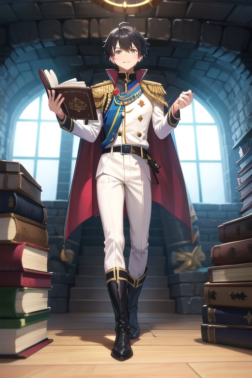 ファンタジーな洞窟地下、大きな男性学者2-3 | の人気AIイラスト・グラビア