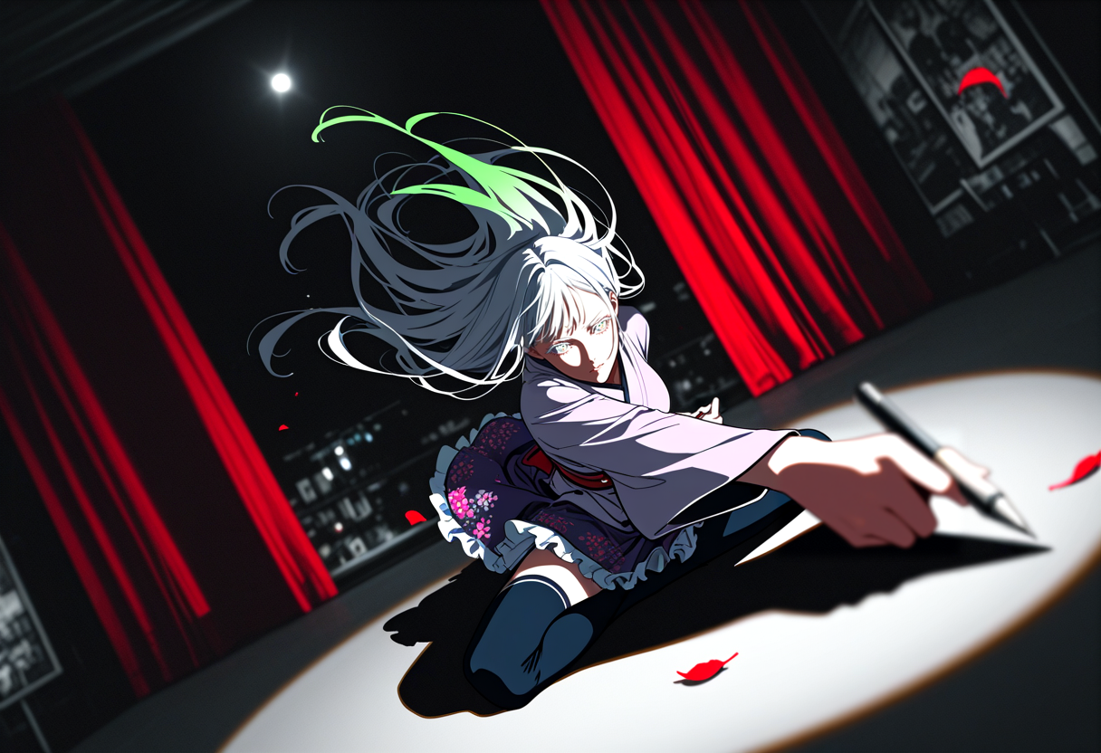 舞台　とある作家の一生 | の人気AIイラスト・グラビア