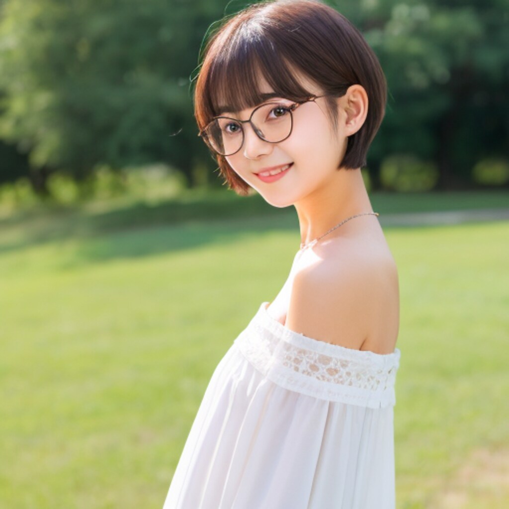 眼鏡女子高校生