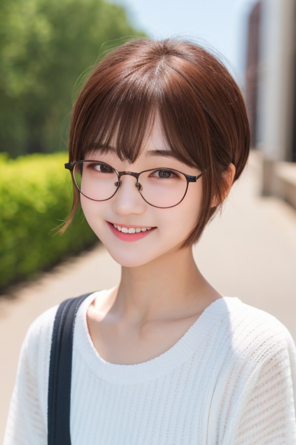 眼鏡女子高校生