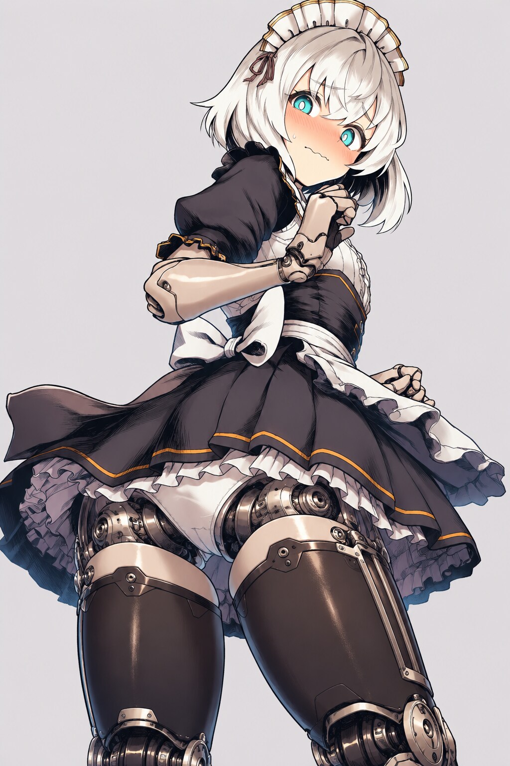 ローアングルメイドロボさん