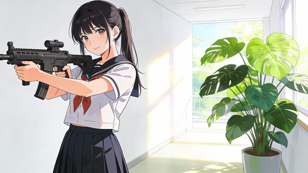 機関銃と少女34