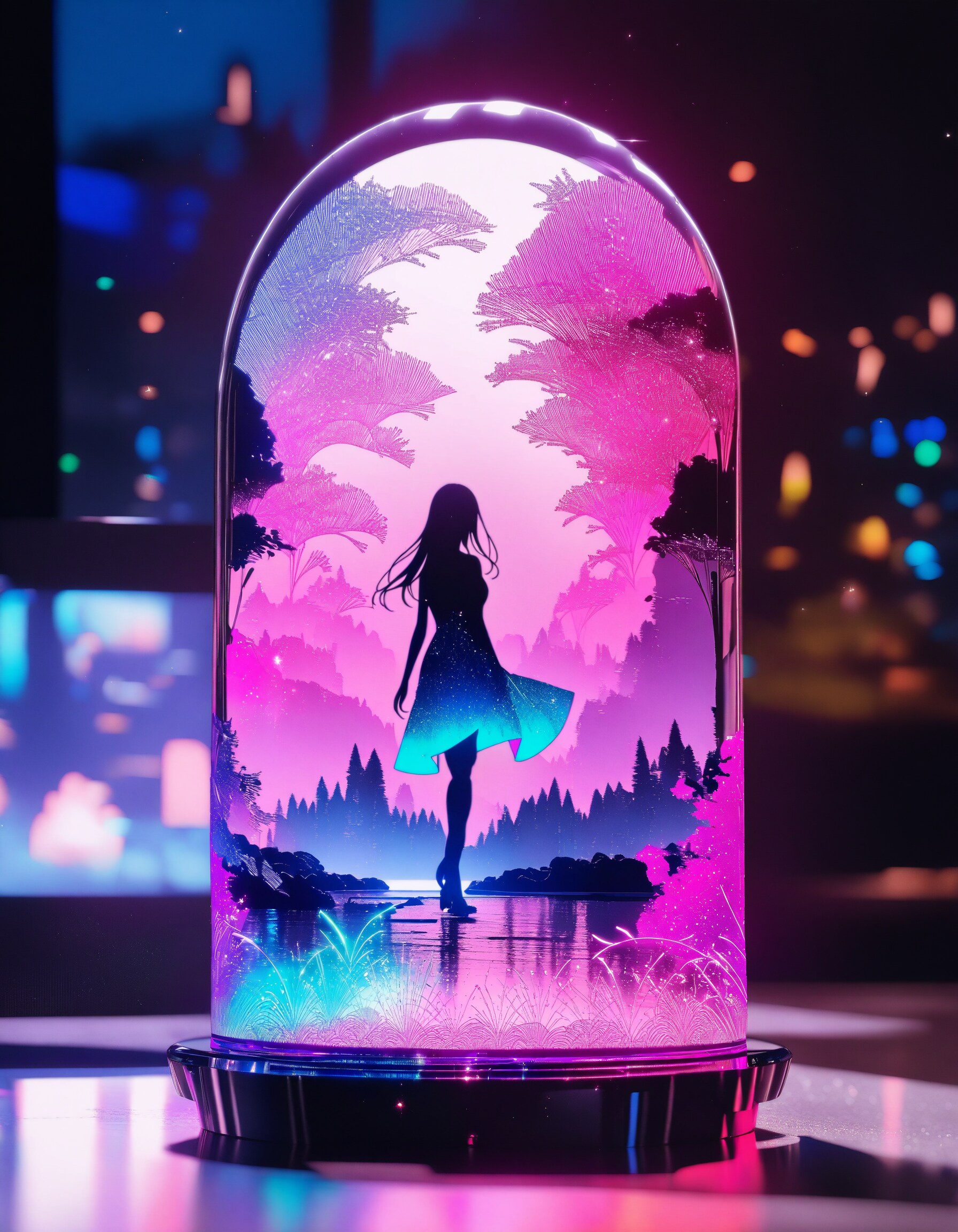 ガラスの中の彼女XL | の人気AIイラスト・グラビア