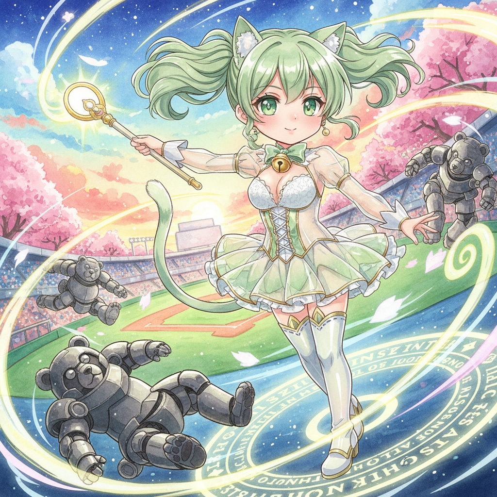 みどツイにゃん。